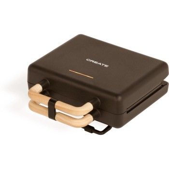 Create Waffel- and Sandwichmaker black , 800W, 3in1, beschichtet