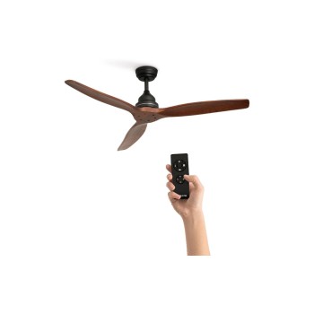 Create Deckenventilator Holz schwarz, 75W