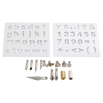 Creativ Company Aufsätze for Brandmalstift, Aufsätze and Schablone ABC Creativ Company Aufsätze for Brandmalstift, Aufsätze and Schablone ABC