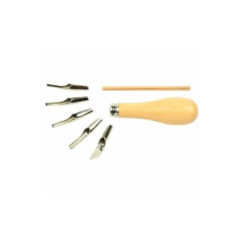 Creativ Company Accessoires pour tampon Outil pour le linoléum 7 parties Creativ Company Accessoires pour tampon Outil pour le linoléum 7 parties