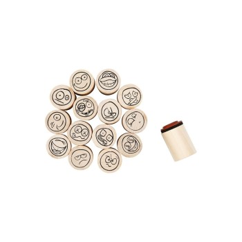 Creativ Company Tampon Bois 15 pièces Creativ Company Tampon Bois 15 pièces