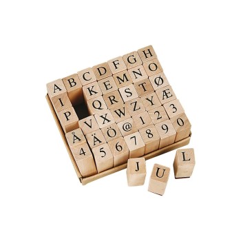 Creativ Company Kits de tampons à motifs lettres/chiffres 42 parties Creativ Company Kits de tampons à motifs lettres/chiffres 42 parties