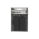 Creativ Company Geschenkanhänger 3 x 8 cm, black , 20 Stück