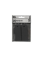 Creativ Company Étiquette pour cadeau Manila Tags, 3 x 8 cm, 20 pièces, noir