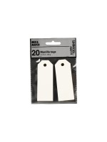 Creativ Company Étiquette pour cadeau Manila Tags, 3 x 8 cm, 20 pièces, blanc naturel