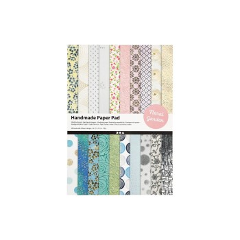 Creativ Company Büttenpapier handgeschöpft, A4, 110 g, 20 Blatt, 20 Designs