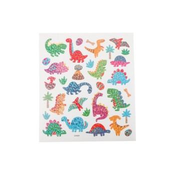 Creativ Company Autocollants à paillettes 15 x 16.5 cm 1 feuille, dinosaure Creativ Company Autocollants à paillettes 15 x 16.5 cm 1 feuille, dinosaure