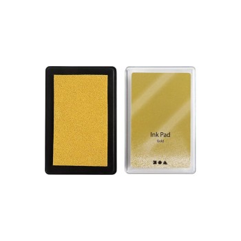 Creativ Company Stempelkissen Ink Pad, 9 x, 6 x 2 cm Gold