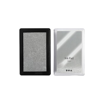 Creativ Company Stempelkissen Ink Pad, 9 x, 6 x 2 cm Silber