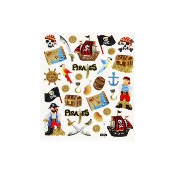 Creativ Company Sticker Pirat, Blatt 15 x 16.5 cm Creativ Company Sticker Pirat, Blatt 15 x 16.5 cm