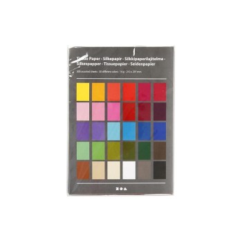 Creativ Company SeidenpapierA4, 300 Blatt, 30 Farben à 10 Blatt