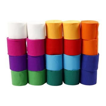 CreaCreativ Company Kreppapier-Rollen 22g, 5 cm x 20 m, 20 Rollen CreaCreativ Company Kreppapier-Rollen 22g, 5 cm x 20 m, 20 Rollen