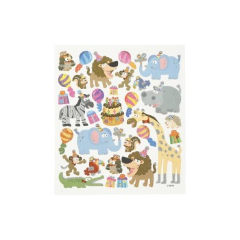 Creativ Company Sticker Tiere-Geburtstag, ca 35 Sticker, Blatt 15 x 16.5 cm Creativ Company Sticker Tiere-Geburtstag, ca 35 Sticker, Blatt 15 x 16.5 cm