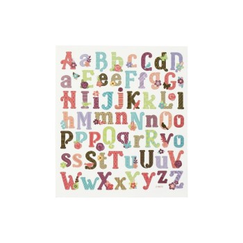 Creativ Company Sticker Alphabet, ca 35 Sticker, Blatt 15 x 16.5 cm Creativ Company Sticker Alphabet, ca 35 Sticker, Blatt 15 x 16.5 cm