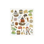 Creativ Company Autocollant à motif Pirates 1 feuille