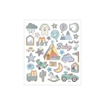 Creativ Company Autocollant à motif Bébé garçon 1 feuille