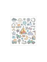 Creativ Company Sticker Baby Boy, ca 35 Sticker, Blatt 15 x 16.5 cm