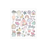 Creativ Company Autocollant à motif Baby Girl 1 feuille