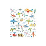 Creativ Company Sticker Flugzeuge, ca 35 Sticker, Blatt 15 x 16.5 cm
