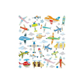 Creativ Company Sticker Flugzeuge, ca 35 Sticker, Blatt 15 x 16.5 cm Creativ Company Sticker Flugzeuge, ca 35 Sticker, Blatt 15 x 16.5 cm
