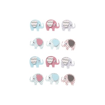 Creativ Company Autocollant 3D Éléphant 12 Pièce/s Creativ Company Autocollant 3D Éléphant 12 Pièce/s
