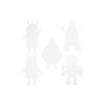 Creativ Company Bastelpapier Roboter, diverse Grössen, 16 Stück