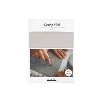 Creativ Company Accessoires pour tampons Plaque d'impression linoléum caoutchouc A4 Creativ Company Accessoires pour tampons Plaque d'impression linoléum caoutchouc A4