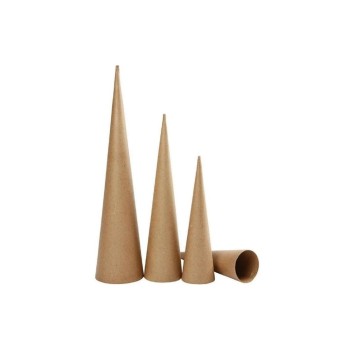 Creativ Company Kegelset, H 30-40-50 cm, D 8-9-11,5 cm, 3 Stk