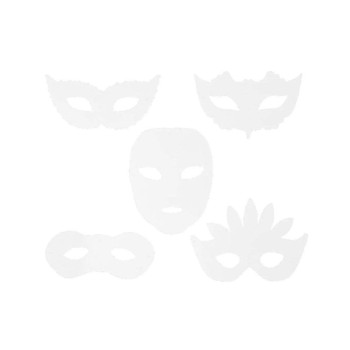 Creativ Company Karnevals-Masken, Weiss 16 Stk