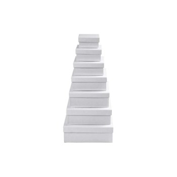 Creativ Company Schachteln, Weiss, 7 Stk