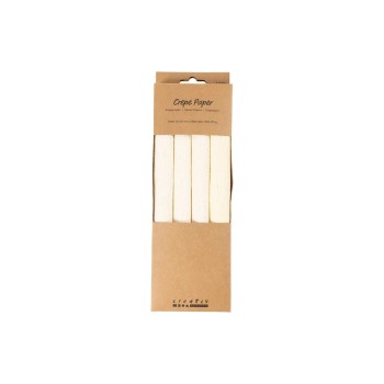 Creativ Company Krepppapier-Set, white, 4 Rollen à 25x60cm
