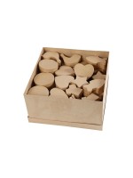 Creativ Company Boîte en carton 63 Pièce/s, Marron