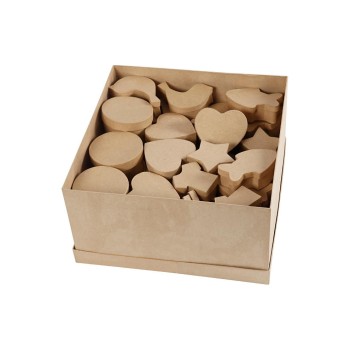 Creativ Company Pappschachteln mittel, 63 Stück, 6 - 11 cm