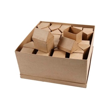 Creativ Company Pappschachteln Häuser, 40 Stück, 10.5 x 6 x 8.5 cm