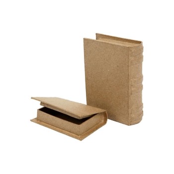 Creativ Company Pappschachtel Buchform, 8 x 11.5 x 2.5, 2 Stück
