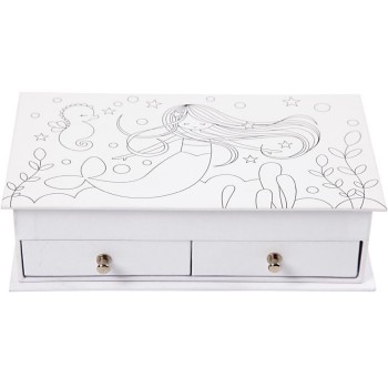 Creativ Company Schmuckkästchen Karton, 18 x 10.5 x 5 cm