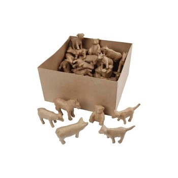 Creativ Company Tierfiguren, Pappmaché 8-12 cm 60 Stk Creativ Company Tierfiguren, Pappmaché 8-12 cm 60 Stk