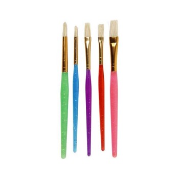 Creativ Company Borstenpinsel Kinder, 5 Stück, 8 + 12 + 18 Creativ Company Borstenpinsel Kinder, 5 Stück, 8 + 12 + 18