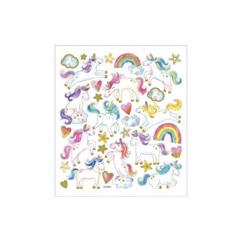 Creativ Company Autocollant à motif 15 cm x 16.5 cm Licorne, 1 feuille Creativ Company Autocollant à motif 15 cm x 16.5 cm Licorne, 1 feuille