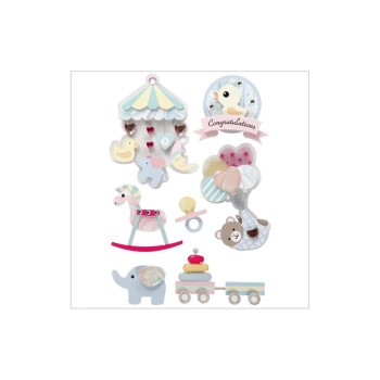 Creativ Company Autocollant 3D Baby 8 pièces Creativ Company Autocollant 3D Baby 8 pièces