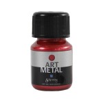 Schjerning Peinture métallisée Art Metal Métal, 30 ml, Rouge