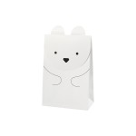 Creativ Company Sachet cadeau Ours polaire 6 x 12 x 18 cm, 6 pièces, Blanc