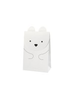 Creativ Company Sachet cadeau Ours polaire 6 x 12 x 18 cm, 6 pièces, Blanc