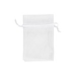 Creativ Company Sac en organza Organza 7 x 10 cm Blanc, 10 pièces
