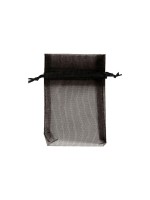 Creativ Company Organzabeutel, 7 x 10 cm, 10 Stück, black 