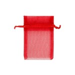 Creativ Company Sac en organza Organza 7 x 10 cm 10 pièces, rouge