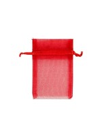 Creativ Company Organzabeutel, 7 x 10 cm, 10 Stück, red