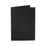 Creativ Company Carte vierge 10.5 x 15 cm sans enveloppe, noir