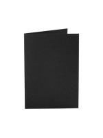 Creativ Company Karten 220 g/m2 black, 10 Stück, 10.5 x 15 cm, OHNE Couvert