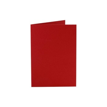 Creativ Company Karten 220 g/m2 rot, 10 Stück, 10.5 x 15 cm, OHNE Couvert